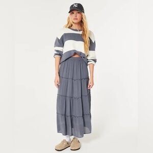 HOLLISTER Blue Maxi Skirt